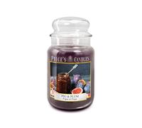 Price's Candles - Candela in Giara Grande Fig & Plum - Durata Fino a 150 ore di Combustione