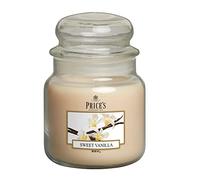 Price's Candles - Candela in Giara Media Sweet Vanilla - Durata Fino a 90 ore di Combustione