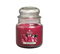 Price's Candles - Candela profumata in Vaso di Vetro Medio con Coperchio in Vetro, Magnolia