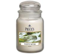PRICE'S CANDLES - White Musk scented candle in large jar Candele 1 pieces unisex