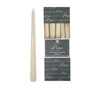 Price's Candles Candele veneziane da 25,4 cm, avorio, confezione da 10, 7 ore di combustione, inodori, antigoccia, tinta unita, multiuso