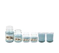 Price's Candles Coastal Breeze: giara grande+ medi 2 piccole+2 bicchieri