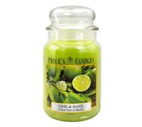 PRICE'S CANDLES - Lime & Basil scented candle in large jar Candele 1 pieces unisex