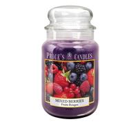 CANDELA profumata PRICE'S CANDLES giara grande profumo MIXED BERRIES - 150 ore