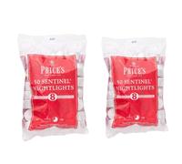Price's Candles Sentinel Range - Confezione da 2 x 50 lumini da 8 ore, perfetti per la casa, la ristorazione o l'uso generico, 100 lumini a lunga combustione standard