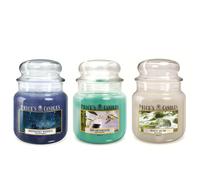 Price's Candles Set 3 candele in giara media con tappo in vetro