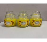 Price's - Confezione da 3 barattoli profumati alla citronella, colore: giallo
