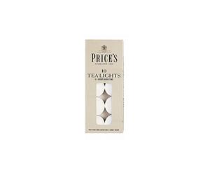 Prices Tealights Box White X 10