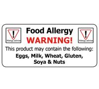 PriceStickers Avvertenze Per Allergie Etichette Professionali 12-2000