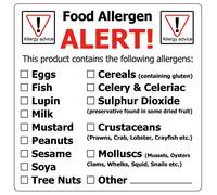 PriceStickers Avvertenze Per Allergie Etichette Professionali 12-2000