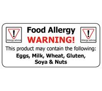 PriceStickers Avviso Allergeni Etichette Per Allergie - Scelta 8 Stickers