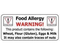 PriceStickers Avviso Allergeni Etichette Per Allergie - Scelta 8 Stickers