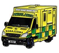 Pricipalmente Metal ™ - Spilla smaltata per ambulanza 999, medica di emergenza ospedaliera (25 mm)