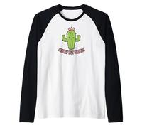Prickly But Perfect Cute Cactus Funny Saying Desert Plant Maglia con Maniche Raglan