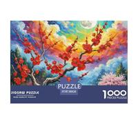 Prickly Plum 1000 Pieces Jigsaw Puzzles For Adults Family Challenge Toys Stress Relieving Entertainment Exercise The Memory of The Brain for Adults And Kids, Age 12 Years Up 38x26cm/1000pcs