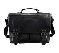 Pride and Soul Cartella Baggie in pelle 35 cm Scomparto per laptop nero