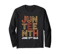Pride Black History June 1865 Juneteenth Maglia a Manica
