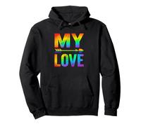 Pride Couple My Love Rainbow Collaboration Felpa con Cappuccio