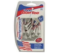 Pride Golf Tee 30 Count Tee da Golf, Bianco, 3-1/4" (Pacco