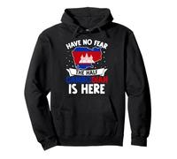 Pride Khmer Strong Cambogian Spirit Heritage USA Felpa con Cappuccio