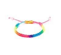 Pride LGBT Arcobaleno Lesbiche Gay Bisessuali Transgender Bracciali per Donna Uomo Tessuto Intrecciato Coppia Amicizia Gioielli Clever Design