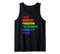 Pride Love Equality Rainbow LGBTQ Parole Colorate Canotta