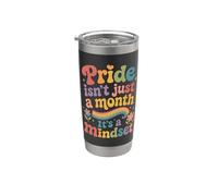 Pride Mindset Rainbow LGBTQ retrò Bicchiere termico in acciaio inox doppia parete