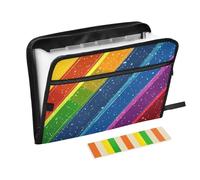 Pride Month - Cartella espandibile con 13 tasche, formato A4, con chiusura a cerniera, per cartelle portadocumenti