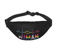 Pride Month LGBTQ Marsupio per uomo e donna cintura regolabile Marsupio rave Fashion Pack Marsupio da viaggio, Nero , Taglia unica, Cintura per soldi