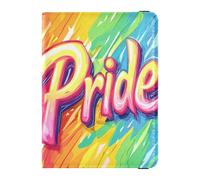 Pride Month - Porta passaporto da viaggio in pelle colorata con tintura a nodi, impermeabile, porta soldi e carte di credito, organizer da viaggio da uomo