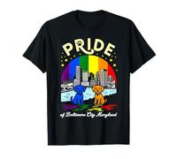 Pride of Baltimore City Maryland Dogs - Bandiera Arcobaleno Maglietta