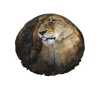 Pride of lions on rest Riutilizzabile Impermeabile Lavabile Regolabile Adatto a donne Tutte le lunghezze Cuffia da a