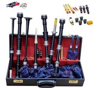 Pride Of Scozia Cornamusa Pratica Chanter Scozzese Argento Bocca Con Rigida Case