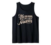 Pride & Prejudice Mr. Darcy My Good Opinion Quote Script Canotta