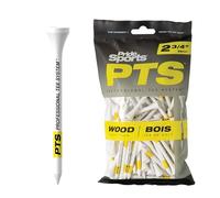 Pride Professional Tee System - Golf PRO Length 2 3/4" - 100 Count, White/Yellow