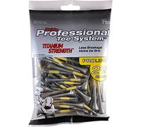 Pride Professional Tee System Titanium Strength Wood Golf Tees, 2 3/4", 75 Count
