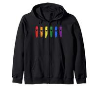 Pride Rainbow. Graziosa bandiera orgoglio cuori LGBTQ Pride Month Love Felpa con Cappuccio