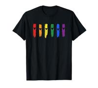 Pride Rainbow. Graziosa bandiera orgoglio cuori LGBTQ Pride Month Love Maglietta