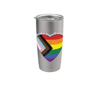 Pride Safe Space Heart LGBTQ+Puoi essere te stesso con me Bicchiere termico in acciaio inox doppia parete