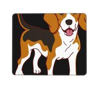 Prideful Beagle Desk Mat Non-Slip Rubber Base Mousepad With Stitched Edges Mousemat For Studying Work Office 25X30Cm