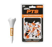 PrideSports Plastic Professional Tee System, Pride Performance Golf Tees, 30 Pezzi, 3,8 cm Unisex Adulto, Bianco, 1 1/2-Inch,White