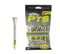 PrideSports Pride Professional Tee System Titanium Strength Wood Golf Tees, 2 3/4", 75 Count