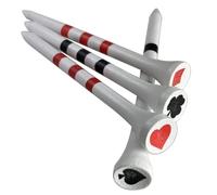 PrideSports Special Edition Wood Golf Tees, Tee Unisex-Adult, Bianco, 70mm