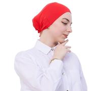 Prien Morbido Hijab sotto cappuccio per le donne, cofano islamico in cotone, sciarpa musulmana cappello interno per la preghiera, cappello turbante Ramadan, Rosa Brink, taglia unica