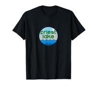 Priest Lake Idaho ID Nature Vacation Design Maglietta