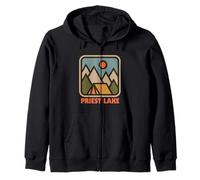 Priest Lake Idaho ID Vacation Souvenir Felpa con Cappuccio