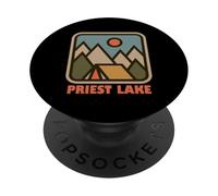 Priest Lake Idaho ID Vacation Souvenir PopSockets PopGrip Adesivo