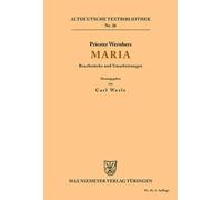 Priester Wernher Maria (Tascabile) Altdeutsche Textbibliothek