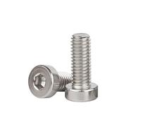 Prigionieri, 5 PZ M5 M6 M8 M10 Lunghezza 6-60mm In Acciaio Inossidabile E Con Nero Esagonale A Esagono Incassato Sottile Corto Vite a testa bassa(30mm,M6 (5pcs))