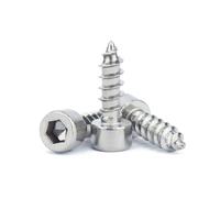 Prigionieri, 50 pz M2 .6 Lunghezza 5-30mm Esagonale A Esagono Incassato Testa Vite Autofilettante In Acciaio(5mm,M3-50Pcs)